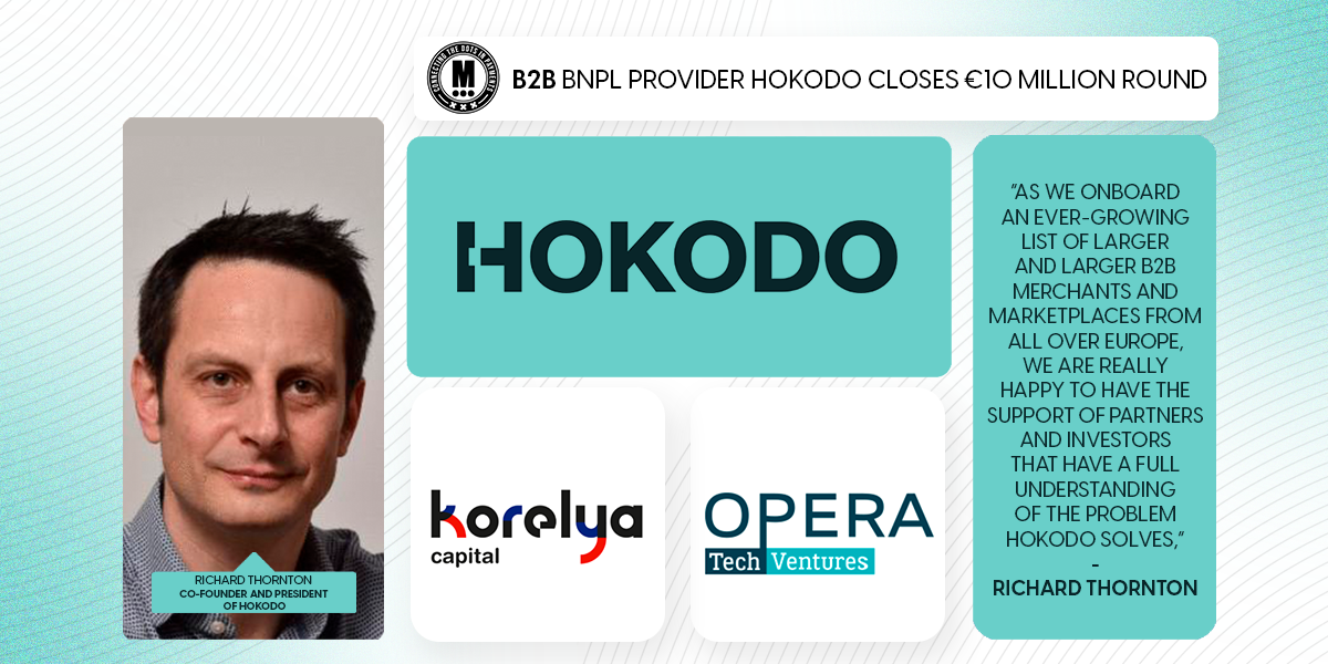 B2B BNPL Provider Hokodo Closes €10 Million Round